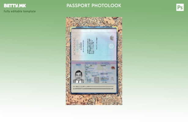 Модерен стилски шаблон за сегашен тајландски пасош